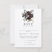 Gotiskt bröllop RSVP