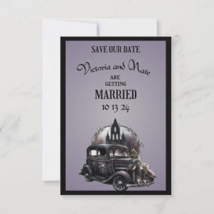 Gotiskt bröllop Save the Date Spara Datumet