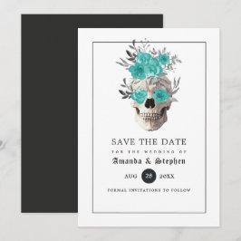 Gotiskt bröllop Save The Date Spara Datumet