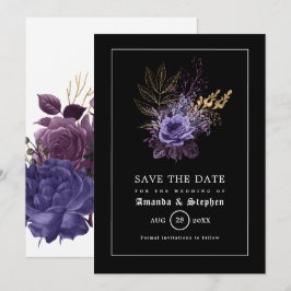 Gotiskt bröllop Save The Date Spara Datumet