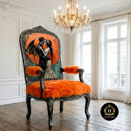 Gotiskt bröllop skelett sjöjungfru dödskalle decou