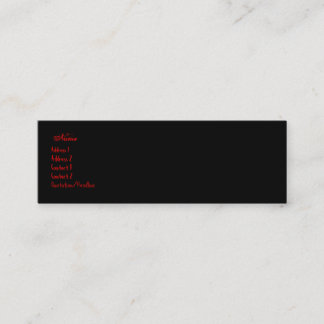 gotiskt buisinesskort mini visitkort