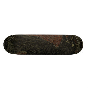Gotiskt den döda kråkan old school skateboard bräda 21,6 cm