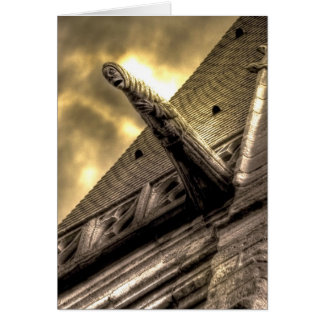 Gotiskt fasakort hälsningskort