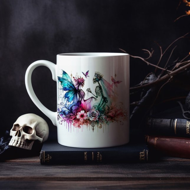 Gotiskt frieri Alla hjärtans dag Kaffemugg (Skapare uppladdad)