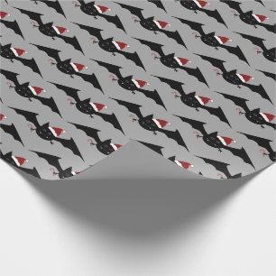 Gotiskt julfladdermössmönster presentpapper
