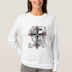 Gotiskt kors t shirt