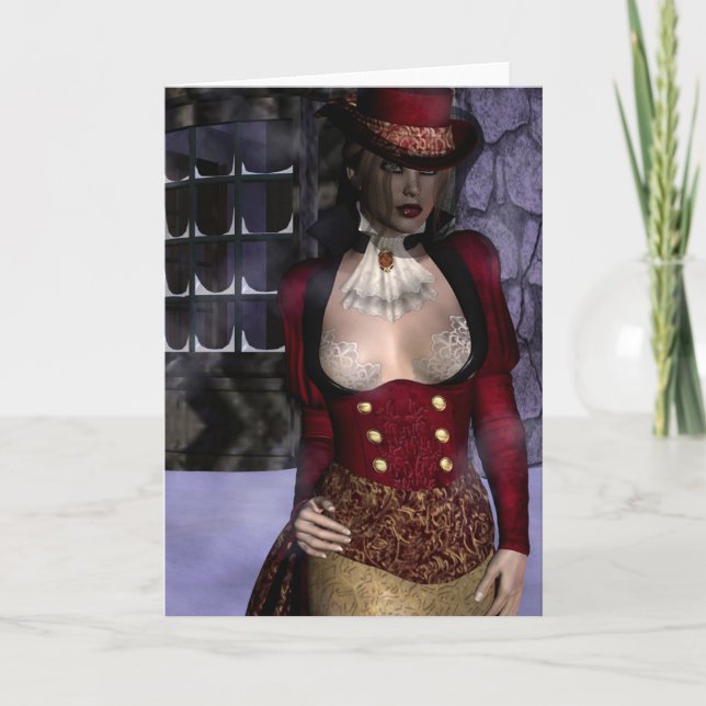 Gotiskt kort för hälsning för (Framsida)