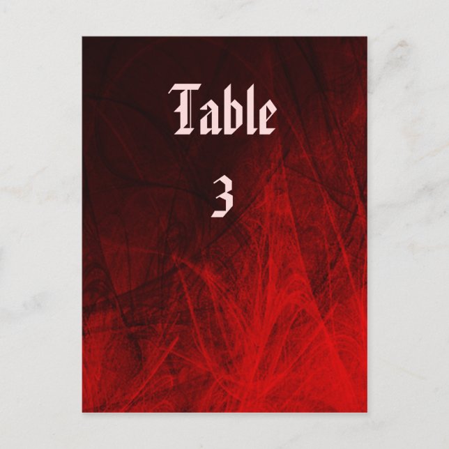 Gotiskt rosbordskort vykort (Framsida)