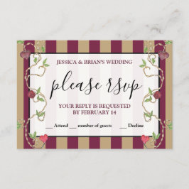 Gotiskt RSVP-bifogat kort