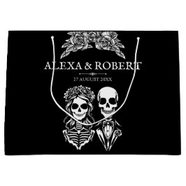 gotiskt skelett ro par bröllop