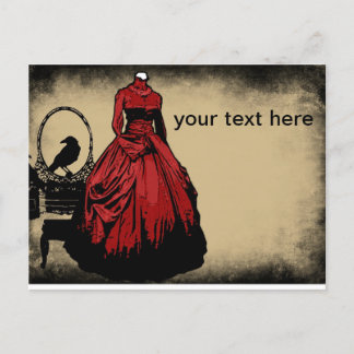 gotiskt spara datumet vykort