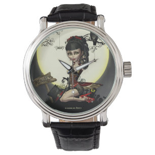 Gotiskt Steampunk Lolita flickaarmbandsur Armbandsur