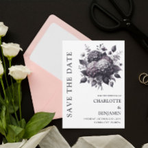 Gotiskt tema Hortensia Blommig Bröllop