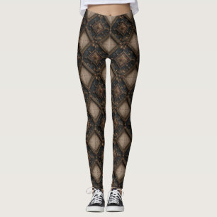 Gotiskt träsniderimönster (1) leggings