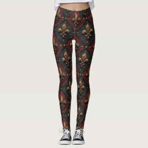 Gotiskt träsniderimönster (2) leggings