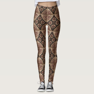 Gotiskt träsniderimönster (5) leggings
