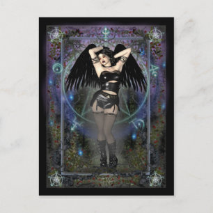 gotiskt vykort - Gothic Vampress