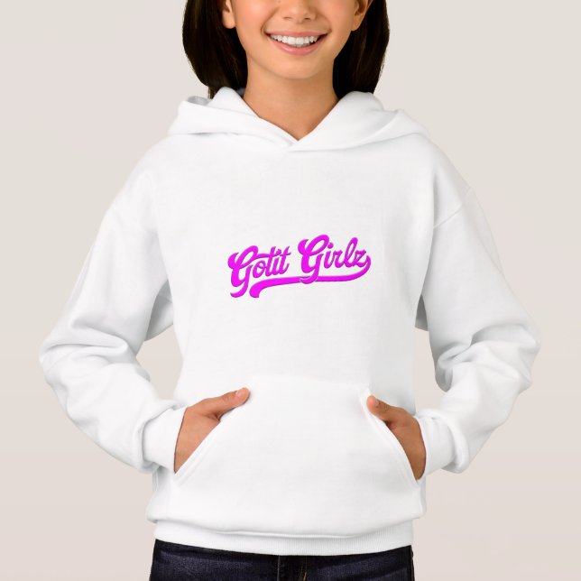 Gotit Girlz Girl's Pullover Hoodie T Shirt (Framsida)