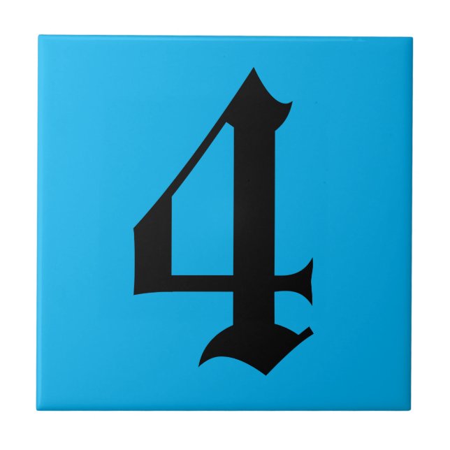 Gotköttets numreringsbrickor 2 kakelplatta (Framsidan)