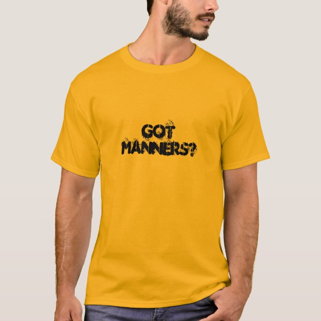 gotmanners? t shirt (Framsida)