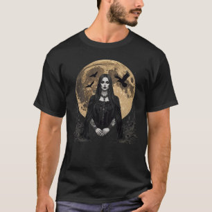 gotsk kvinna och härjningar över måne t shirt