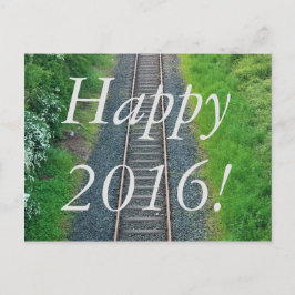 Gott 2016! Järnväg i Naturen Vykort