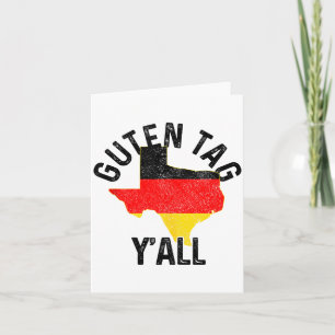 Gott dag allesamman Roligt Texas Tyskland Tyskt Pr Kort