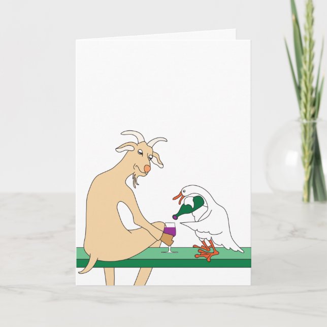 Gott, Goose & Vin Card Helgkort (Framsida)