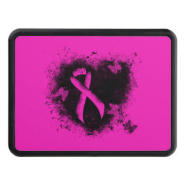Gott-grunge Shock rosa Awareness Ribbon Skydd För Dragkrok