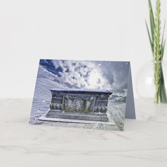 Gott hälsningskort grav kort (Framsida)