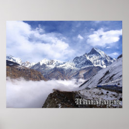 Gott Himalayas-berg - berget beröm toppen Poster