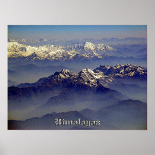 Gott Himalayas-berg - berget beröm toppen Poster