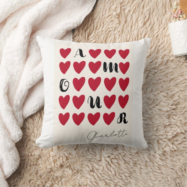 Gott Kärlek Heart Pillows Valentine-gåvor Kudde (Filt)