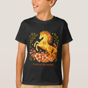 Gott kinesiskt lunisolarnyår 2026 år för hästen t shirt