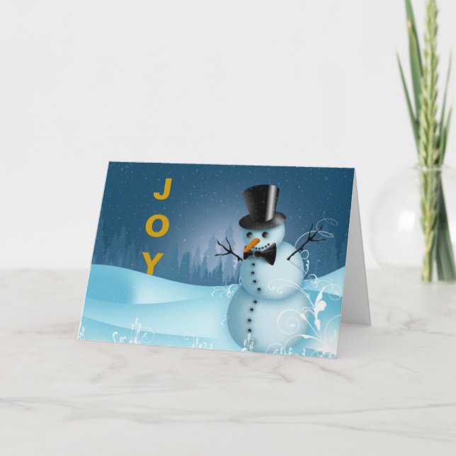 GOTT KORT FÖR SNÖGUBBE CHRISTMAS (Framsida)