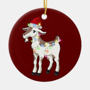 Gott med Hat Scaft jul Julgransprydnad Keramik