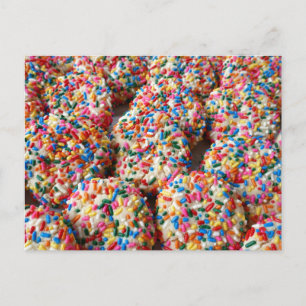 Gott med sprinkle-kakor bakande fotografering vykort