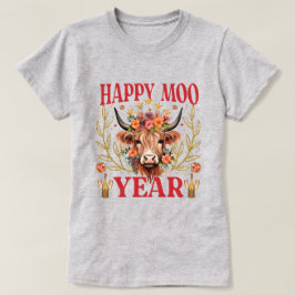 Gott Mooår | Highland Ko | Nyår T-Shirt