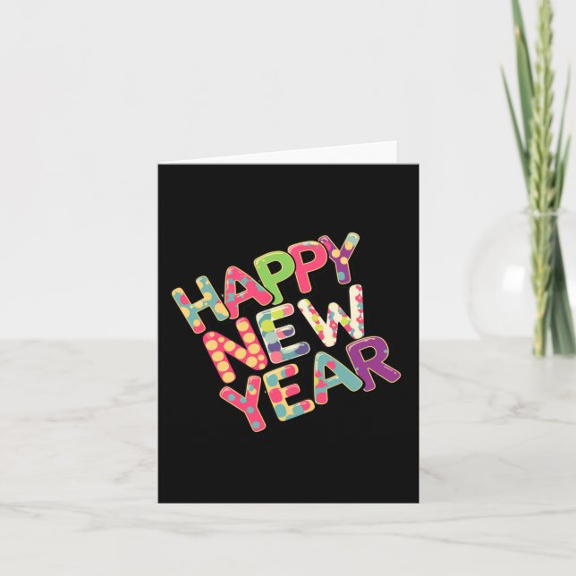 Gott nytt år 1  kort (Framsida)