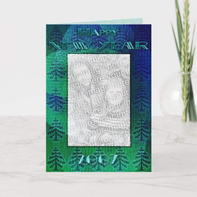 Gott nytt år 2007 helgkort (Framsida)