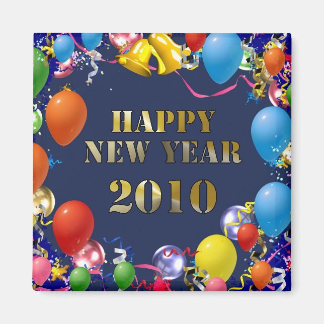 Gott nytt år 2010 magnet (Framsidan)