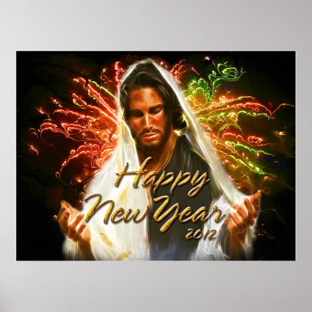 Gott nytt år 2012 A-utskrift Poster (Framsidan)