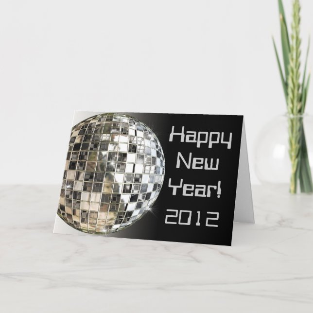 Gott nytt år 2012 års gratulationskort helgkort (Framsida)