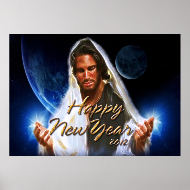 Gott nytt år 2012 C-utskrift Poster (Framsidan)