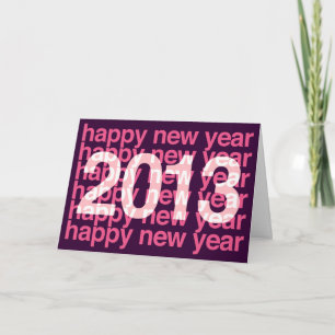 Gott nytt år 2013 helgkort