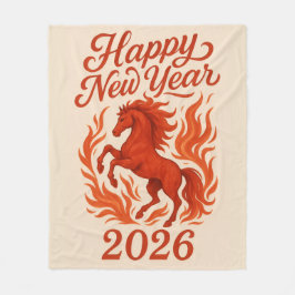 Gott nytt år 2016 fleecefilt