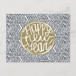 Gott nytt år 2016 helg vykort