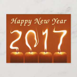 Gott nytt år 2017 helg vykort