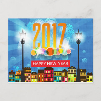 gott nytt år 2017 helg vykort
